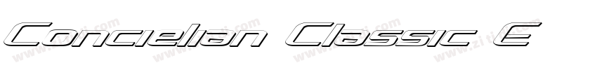 Concielian Classic C字体转换